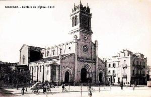 MASCARA - PLACE DE L'EGLISE - 1910